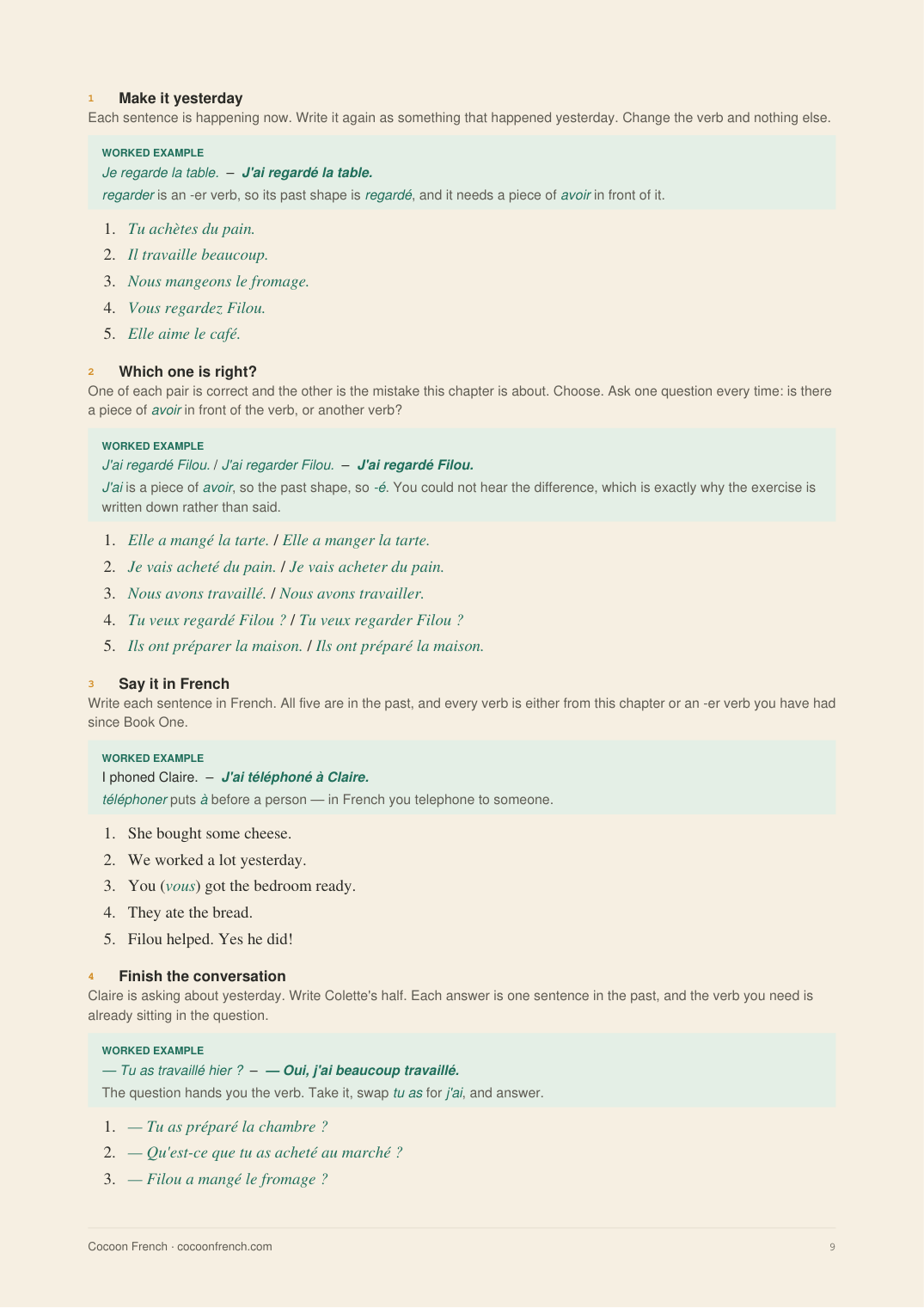Page 9 of French in Conversation
