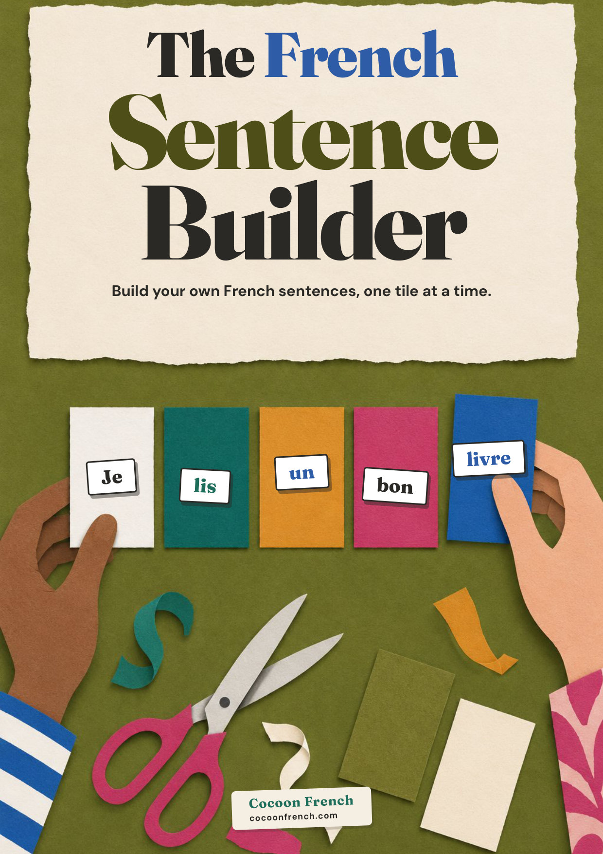 The cover of The French Sentence Builder